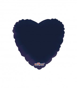 Palloncino mylar Cuore Blu Navy 18 inch 45 cm