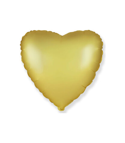 Mylar Cuore Champagne 18" 1pz