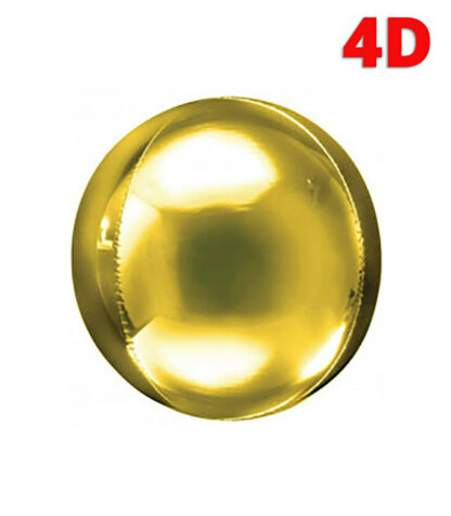 Mylar Sfera Oro Linea Rocca 22"